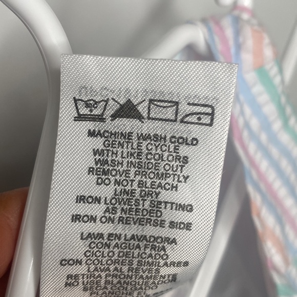 Bonnie Jean Toddler Girl Multicolor Striped Sleeveless Dress Tie-Back size 2T - Picture 8 of 8